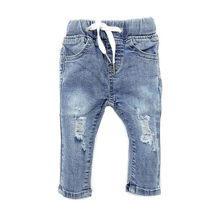 Little Bipsy Distressed Denim - Light Wash