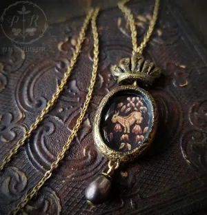 Little Goat Crowned Pictorial Shrine Amulet