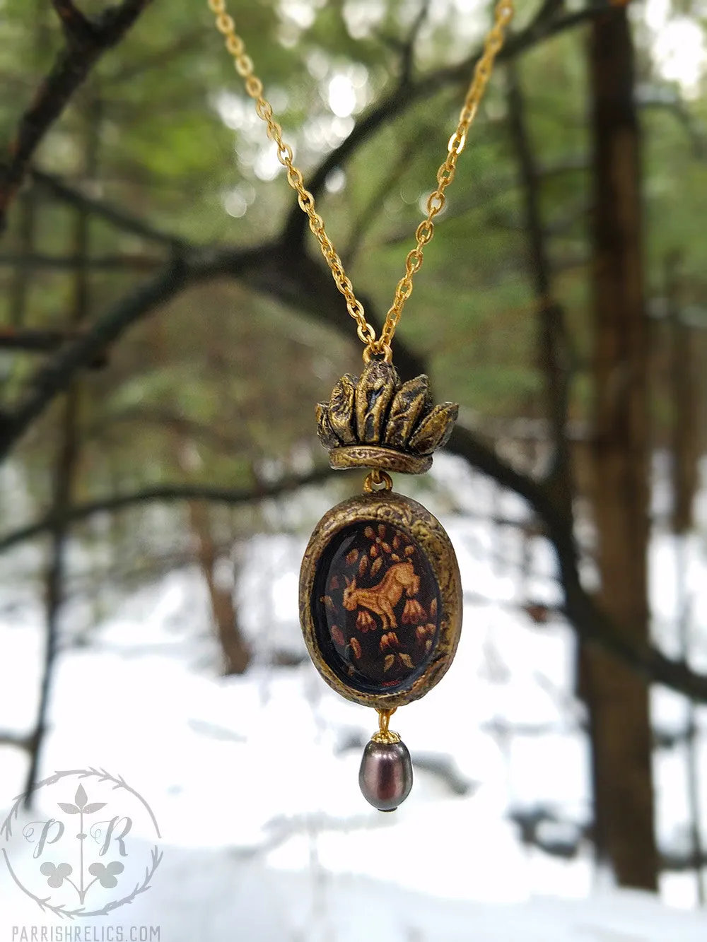 Little Goat Crowned Pictorial Shrine Amulet