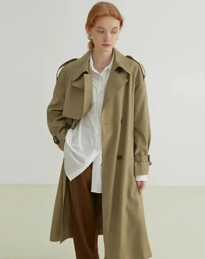 Long Belted Trench Coat