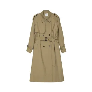 Long Belted Trench Coat