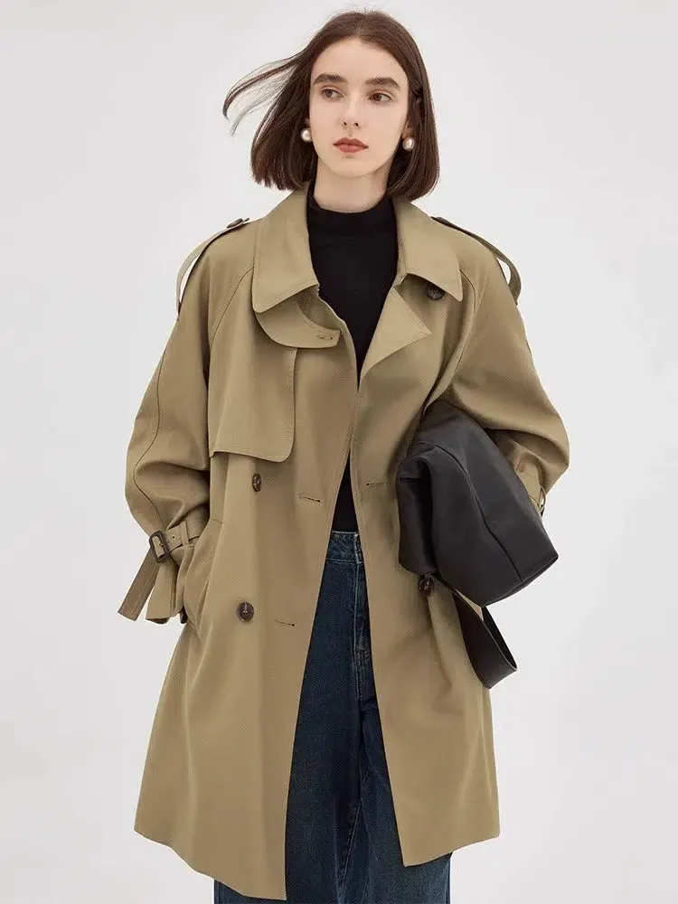 Long Belted Trench Coat