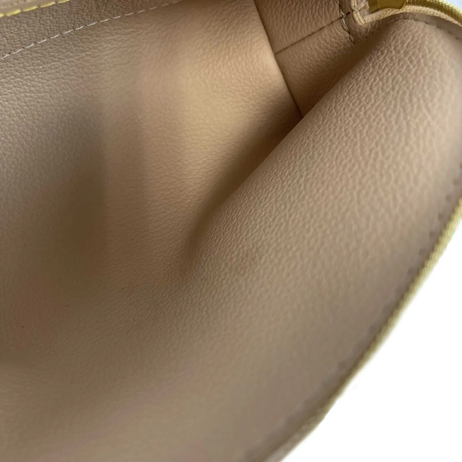 Louis Vuitton Damier Azur Canvas Cosmetic Pochette Pouch With Box White