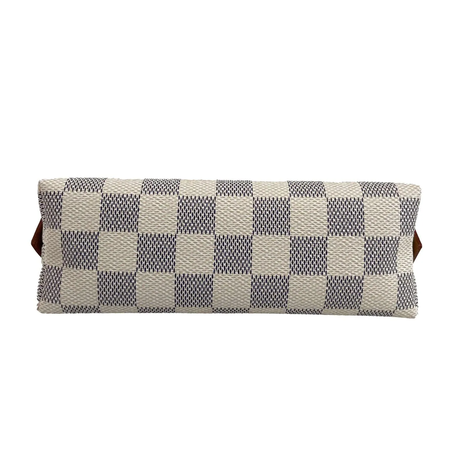 Louis Vuitton Damier Azur Canvas Cosmetic Pochette Pouch With Box White