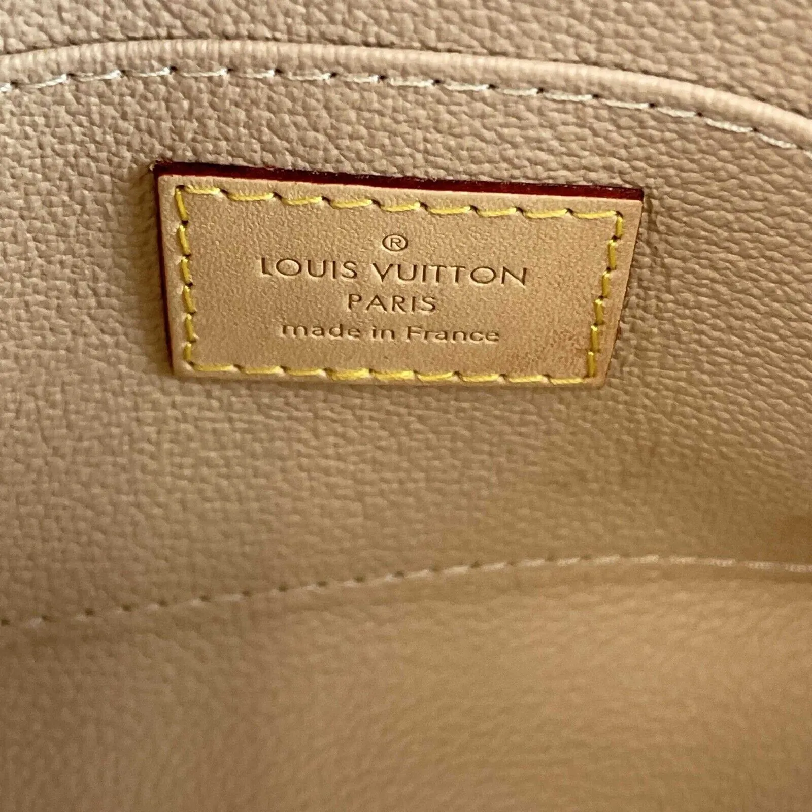 Louis Vuitton Damier Azur Canvas Cosmetic Pochette Pouch With Box White