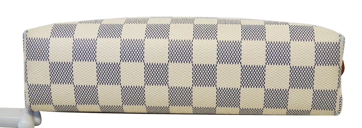 LOUIS VUITTON Damier Azur Pochette GM Cosmetic Pouch - Final Call