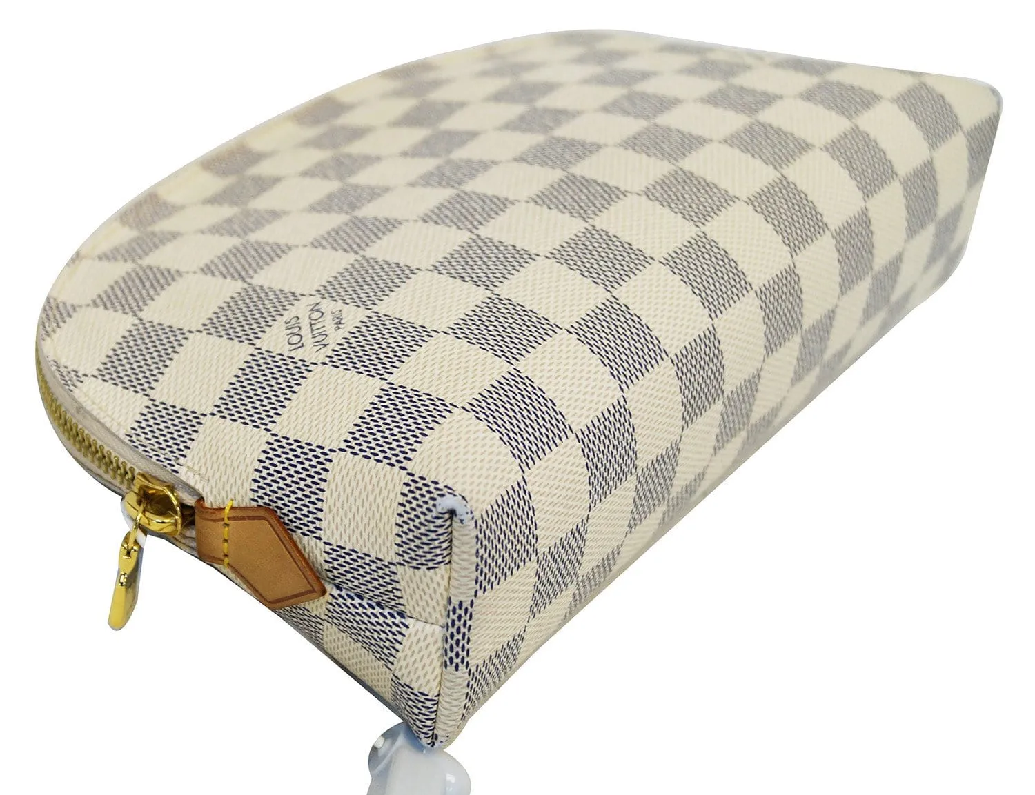 LOUIS VUITTON Damier Azur Pochette GM Cosmetic Pouch - Final Call