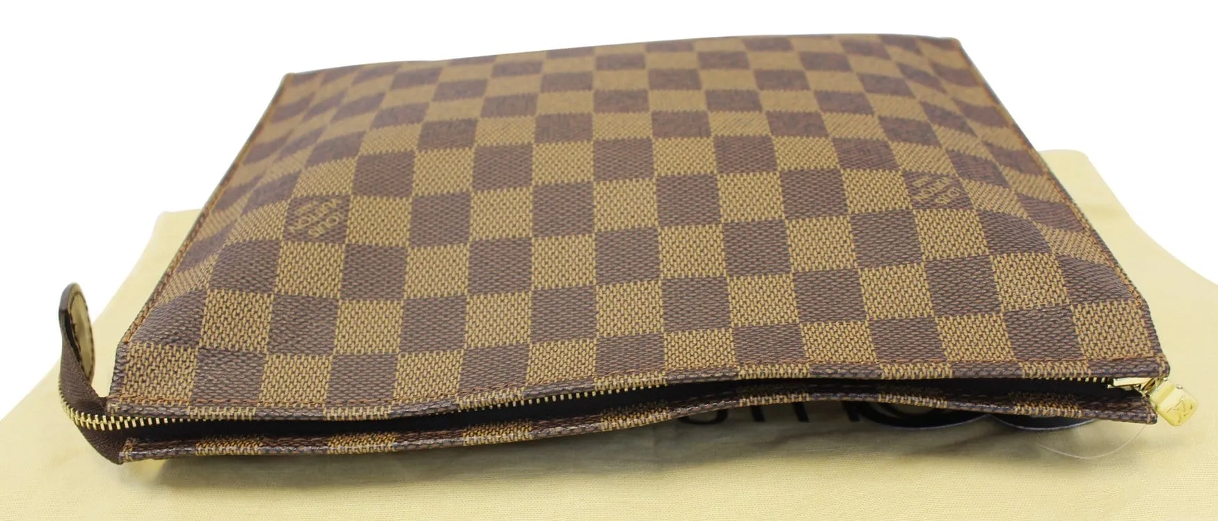 LOUIS VUITTON Damier Ebene Poche Toilette 25 Cosmetic Pouch