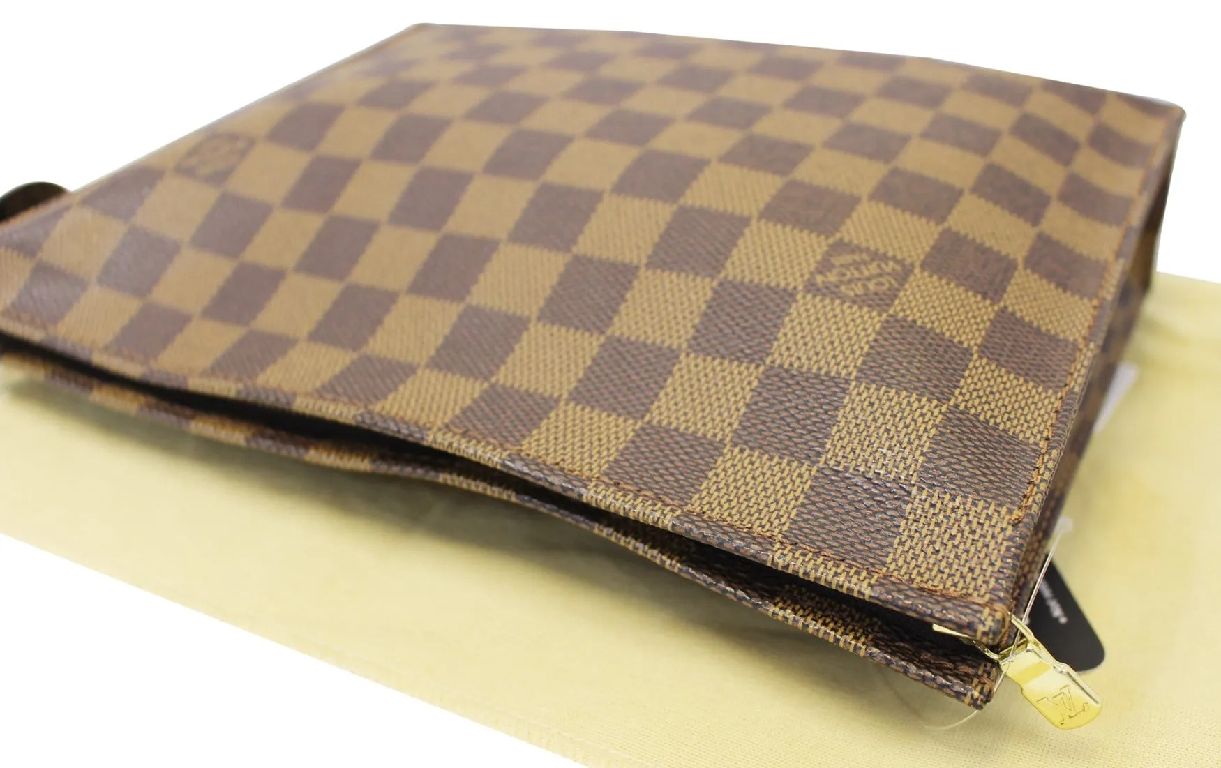 LOUIS VUITTON Damier Ebene Poche Toilette 25 Cosmetic Pouch