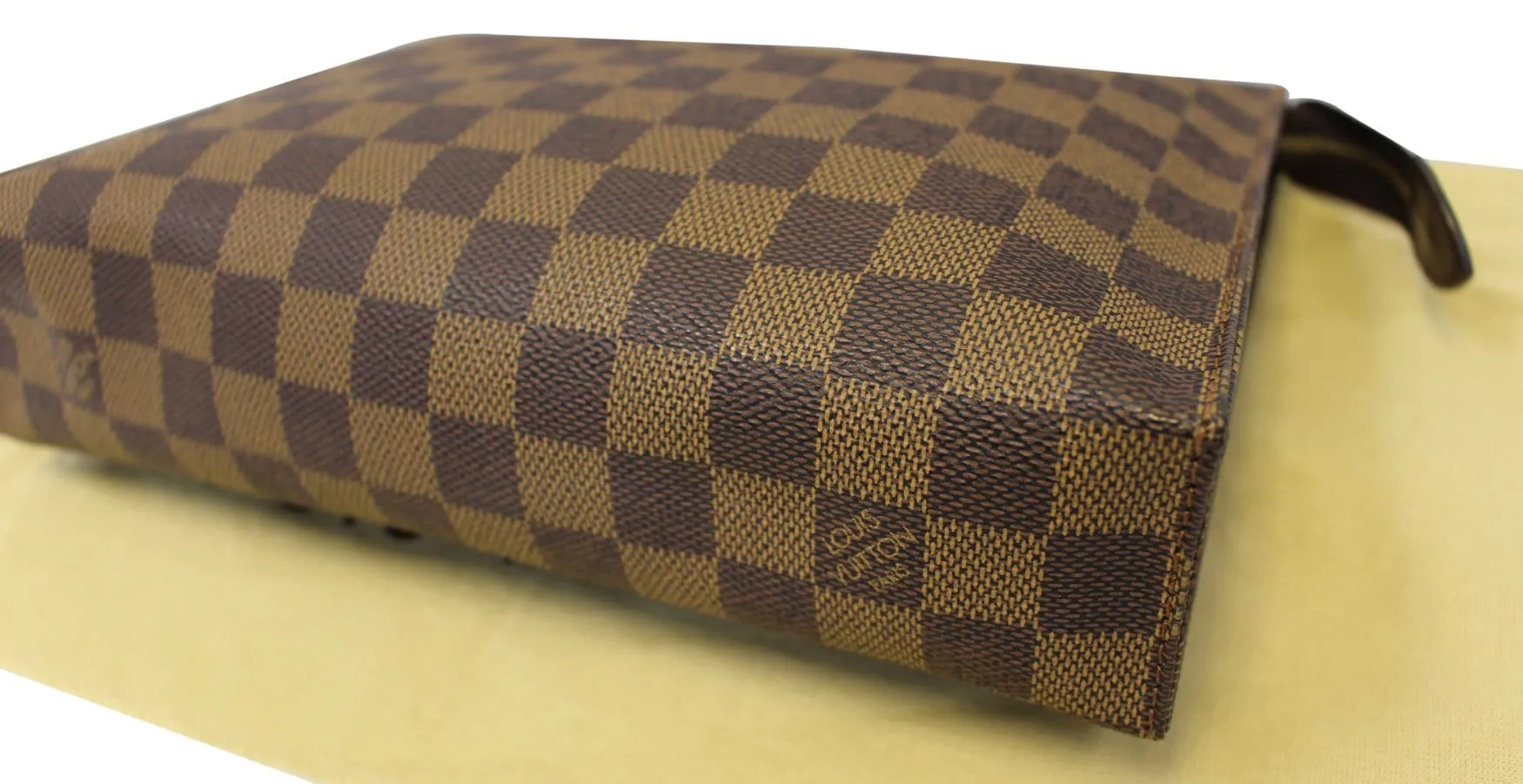 LOUIS VUITTON Damier Ebene Poche Toilette 25 Cosmetic Pouch