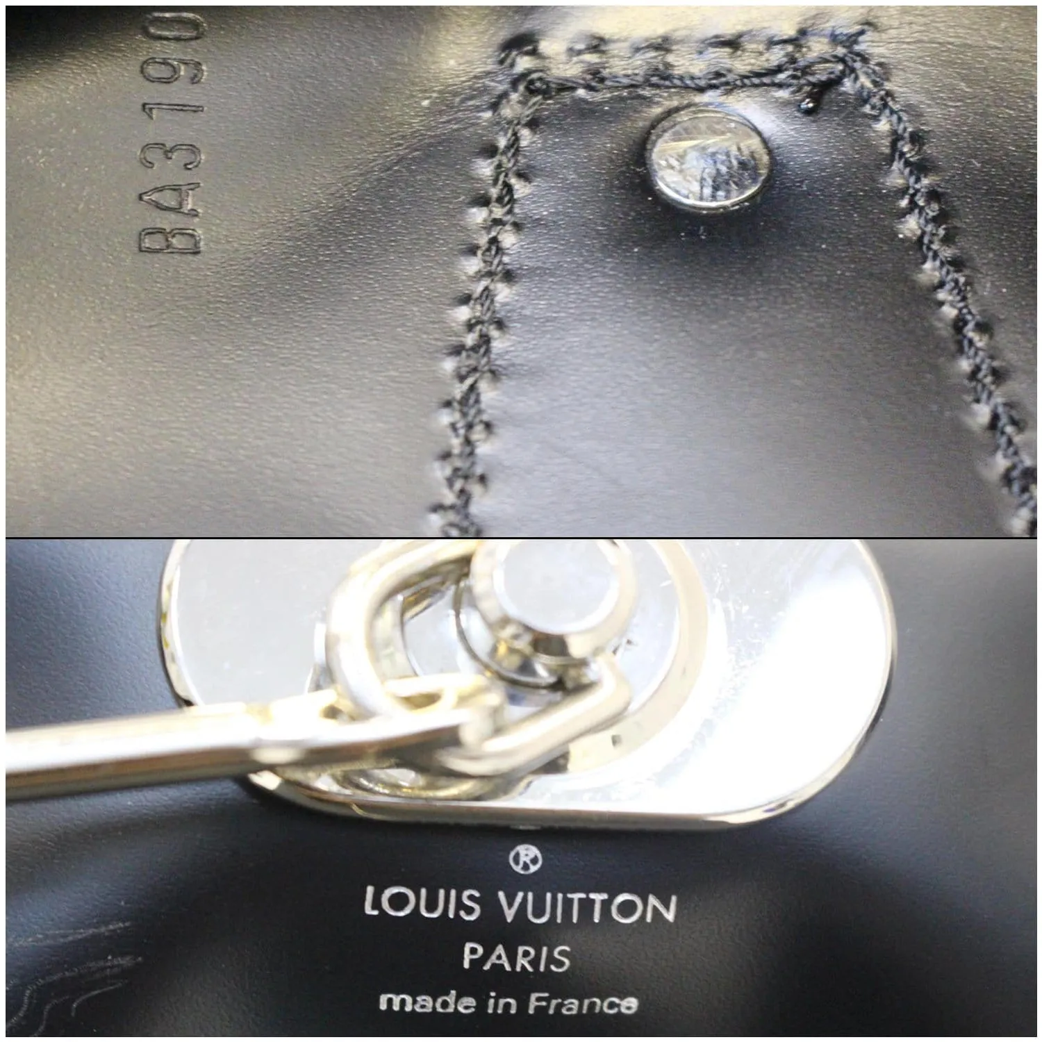 LOUIS VUITTON Damier Graphite Garment Cover Bag Black