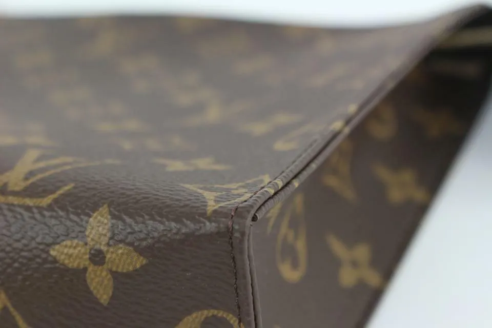 Louis Vuitton Discontinued Monogram Toiletry Pouch 26 Cosmetic Case 1LK1118