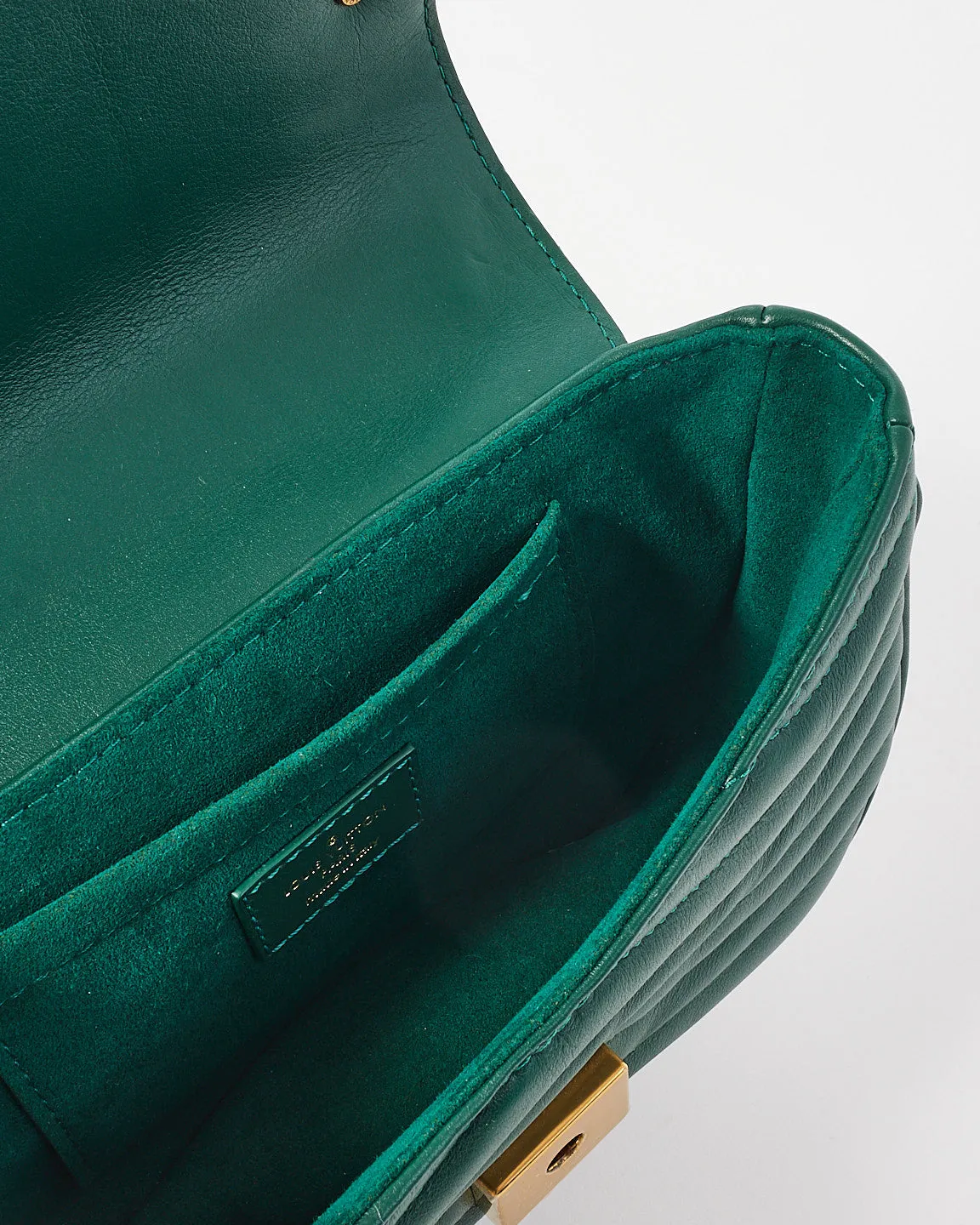 Louis Vuitton Emerald Green Leather New Wave Chain PM