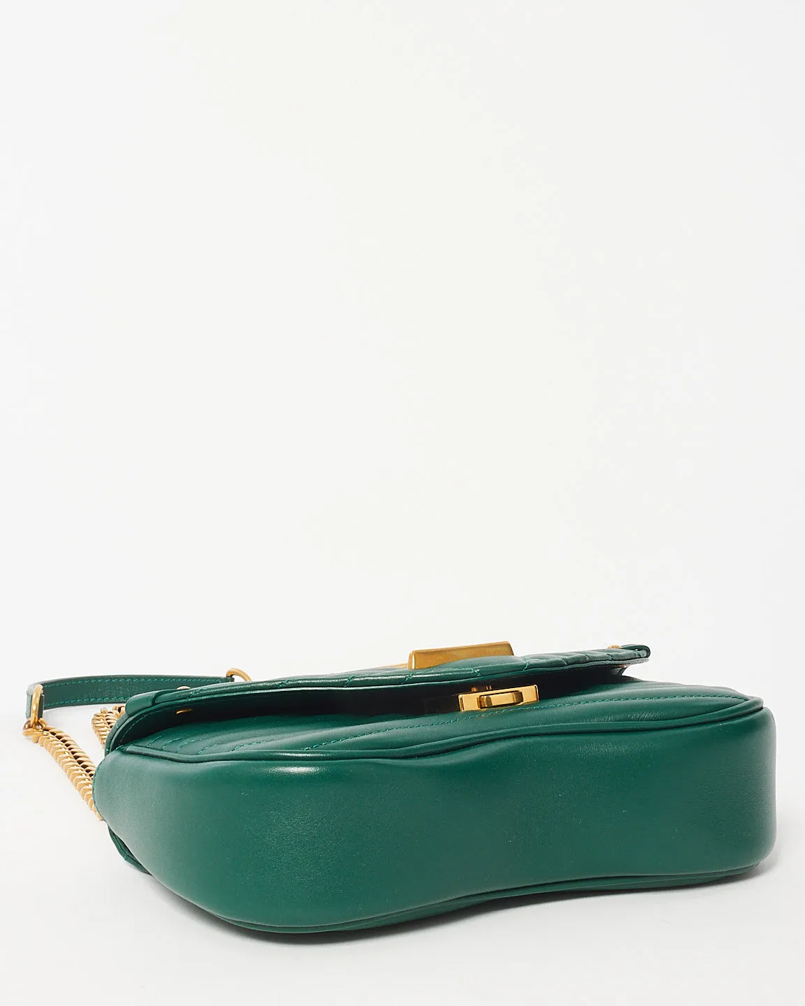 Louis Vuitton Emerald Green Leather New Wave Chain PM