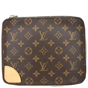 LOUIS VUITTON Horizon Monogram Canvas Accessories Pouch Brown