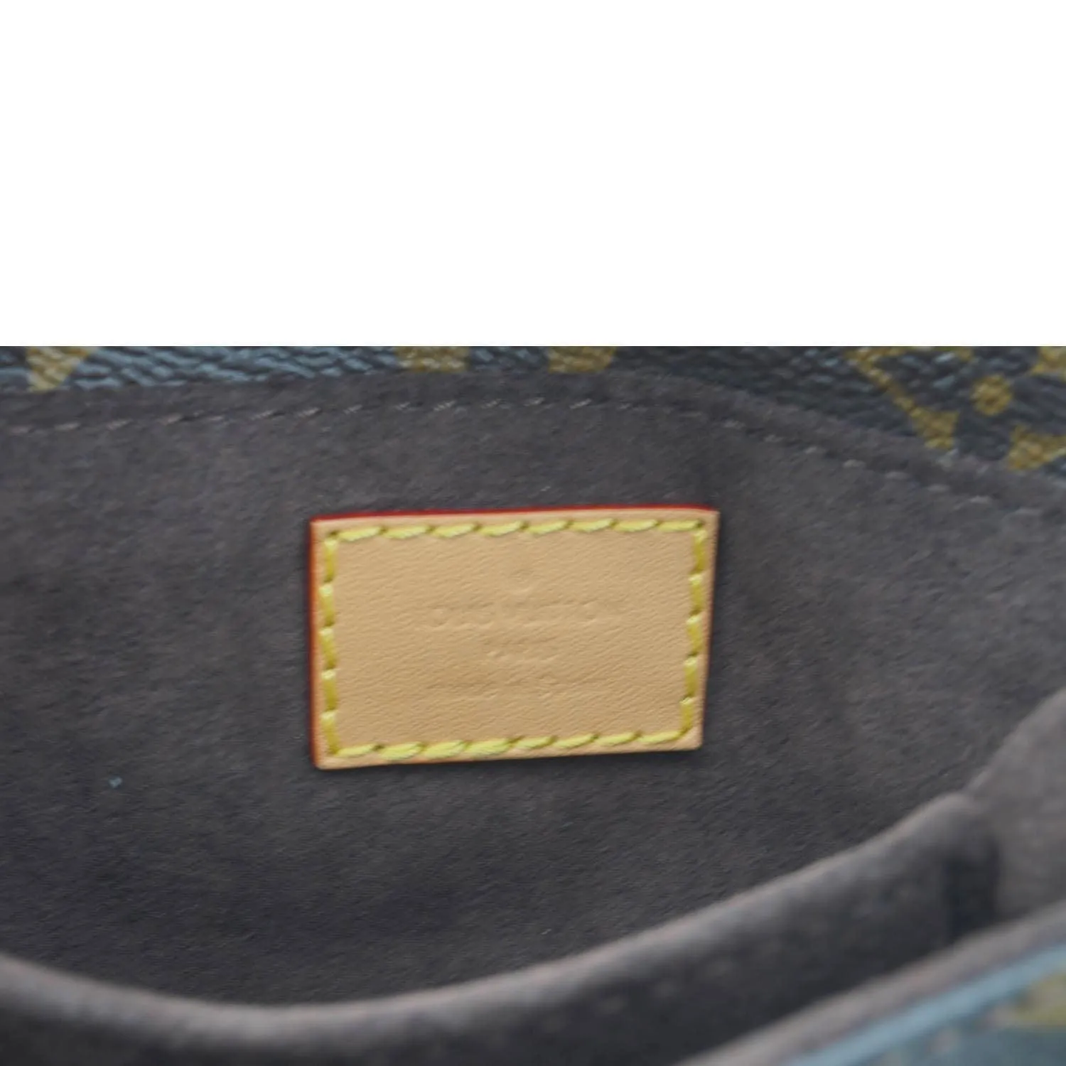 LOUIS VUITTON Micro Metis Monogram Canvas Chain Crossbody Bag Brown