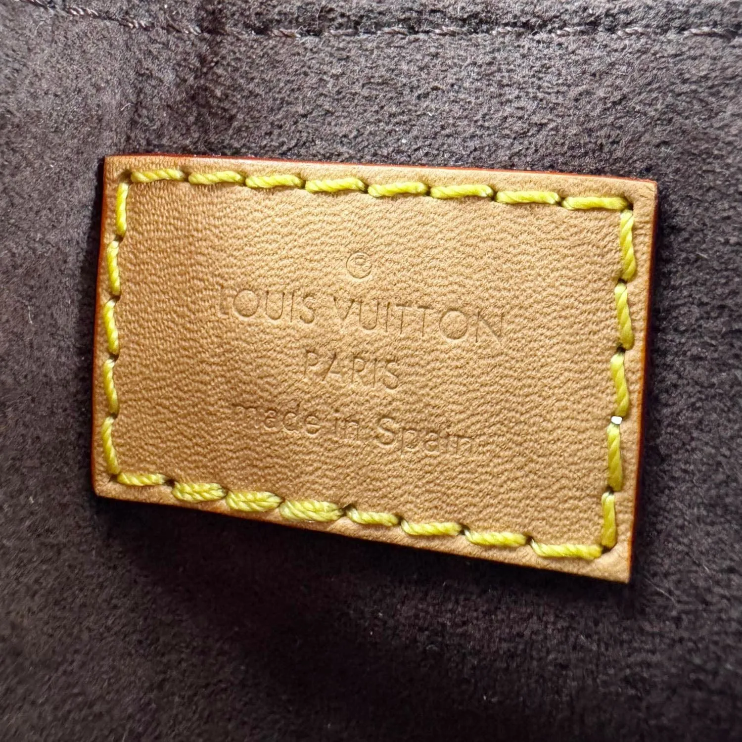 LOUIS VUITTON Micro Metis Monogram Canvas Chain Crossbody Bag Brown