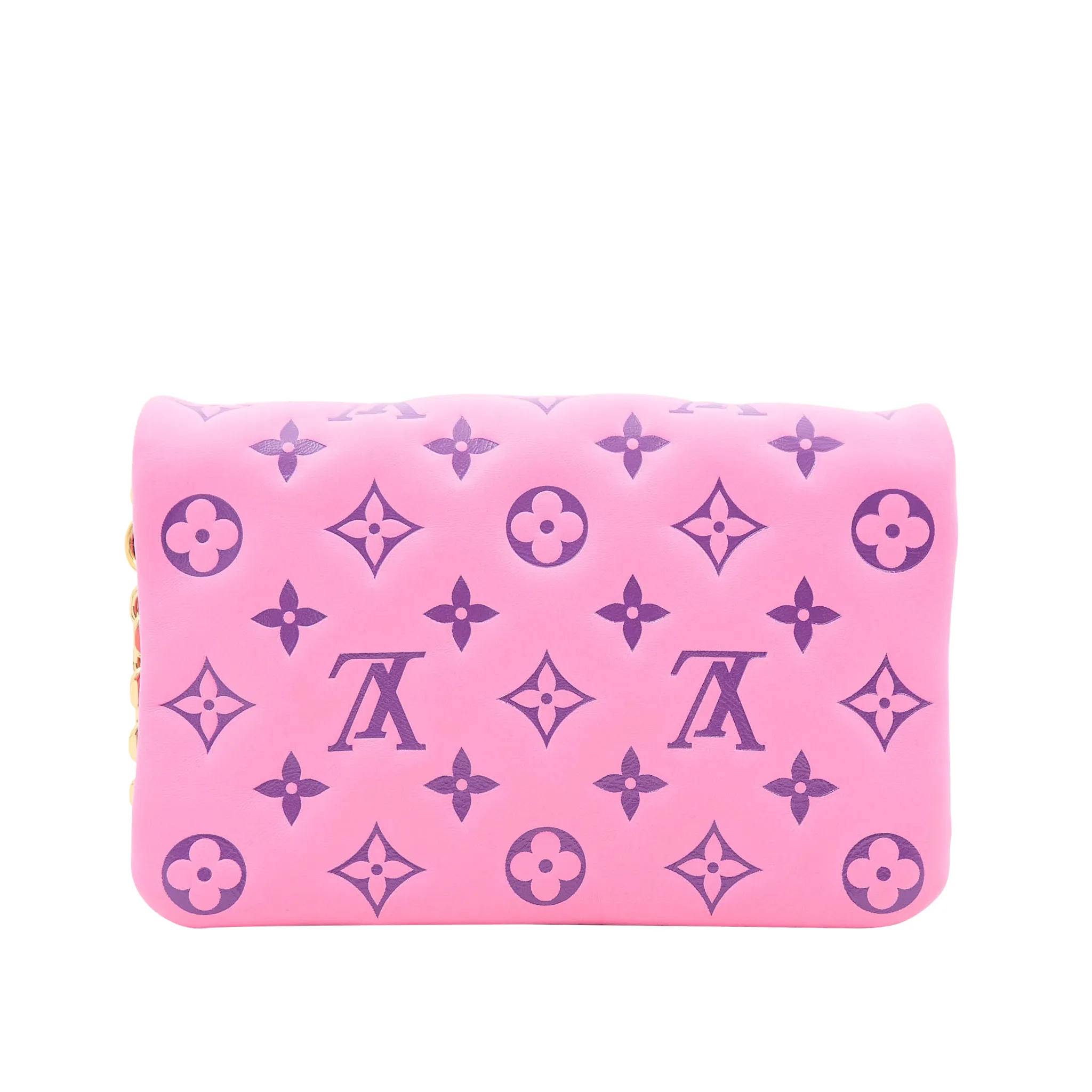 Louis Vuitton Monogram Pochette Coussin Rose Violet