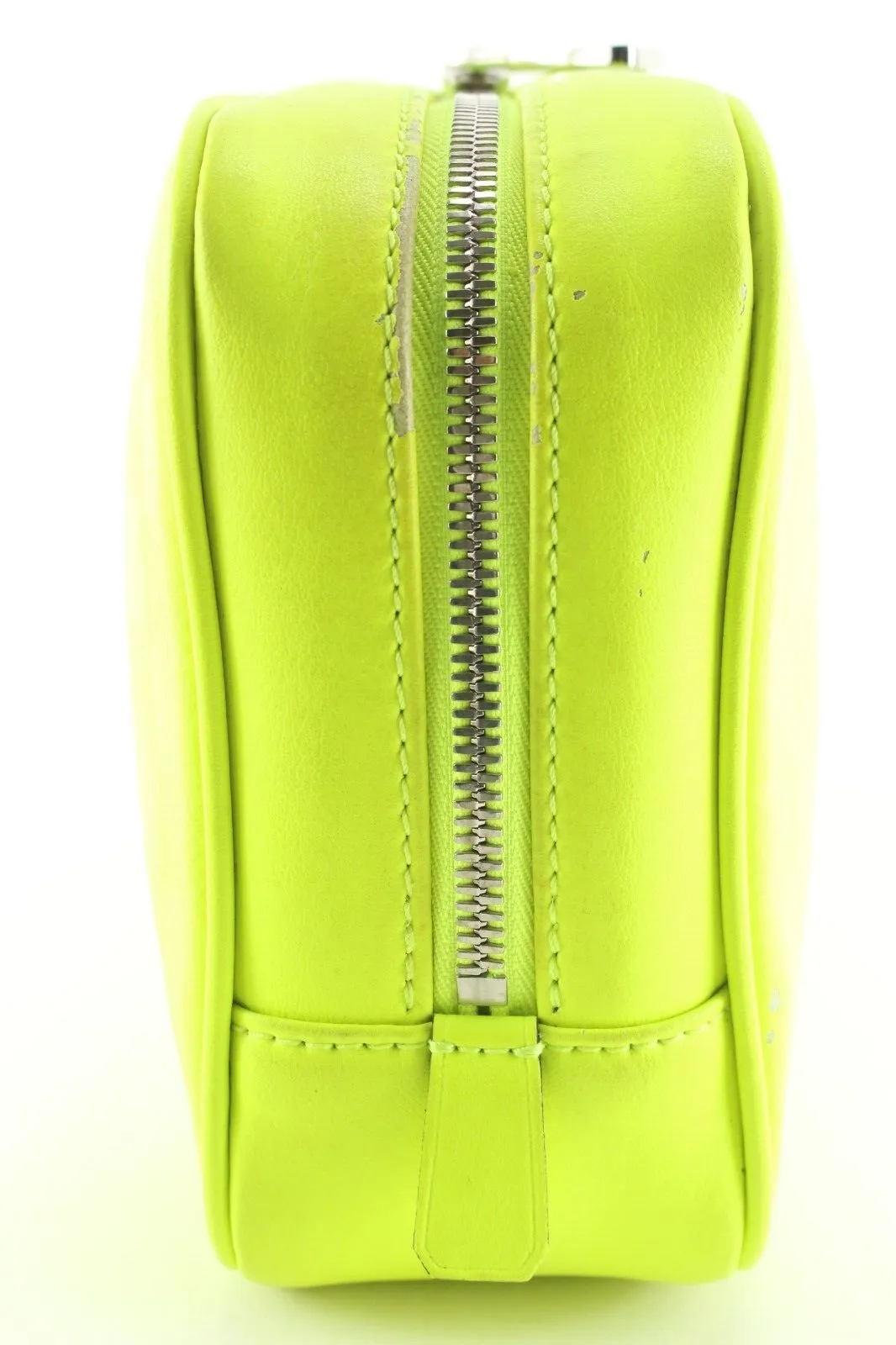 Louis Vuitton Neon Green Damier Infini Leather Trousse Cosmetic Pouch 5LK0223