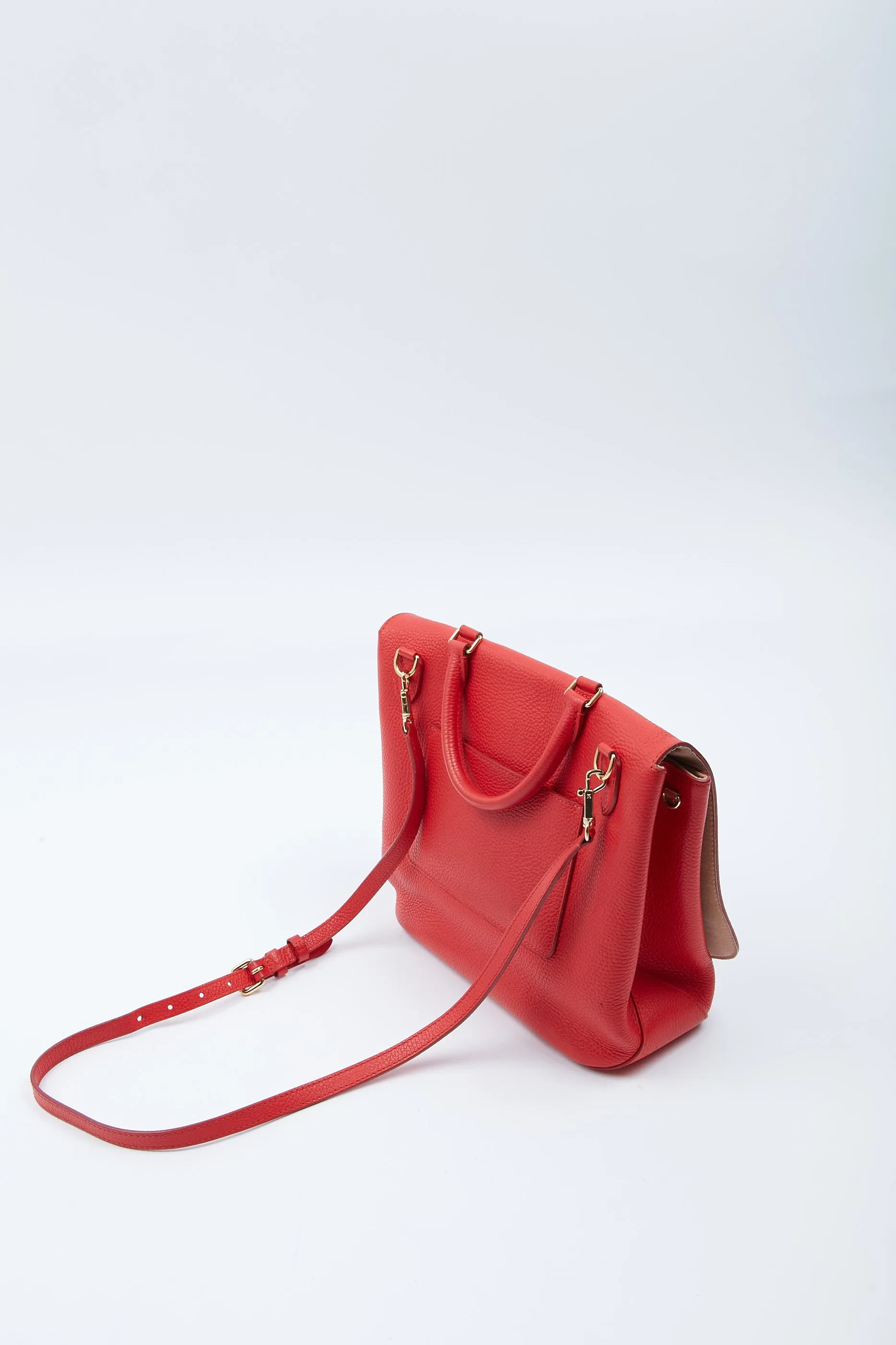 Louis Vuitton Red Taurillon Leather Volta Bag