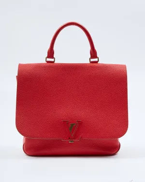 Louis Vuitton Red Taurillon Leather Volta Bag