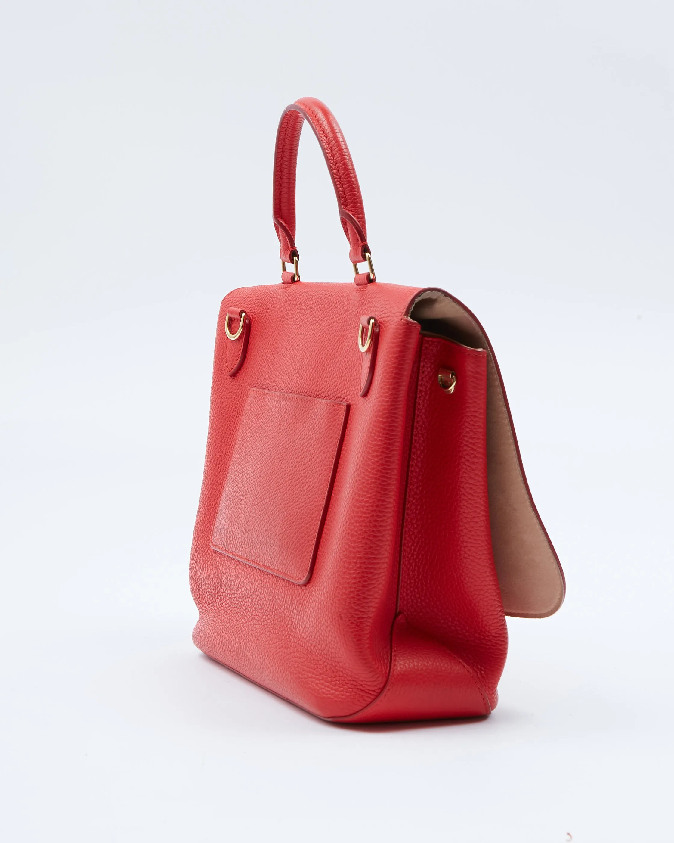 Louis Vuitton Red Taurillon Leather Volta Bag