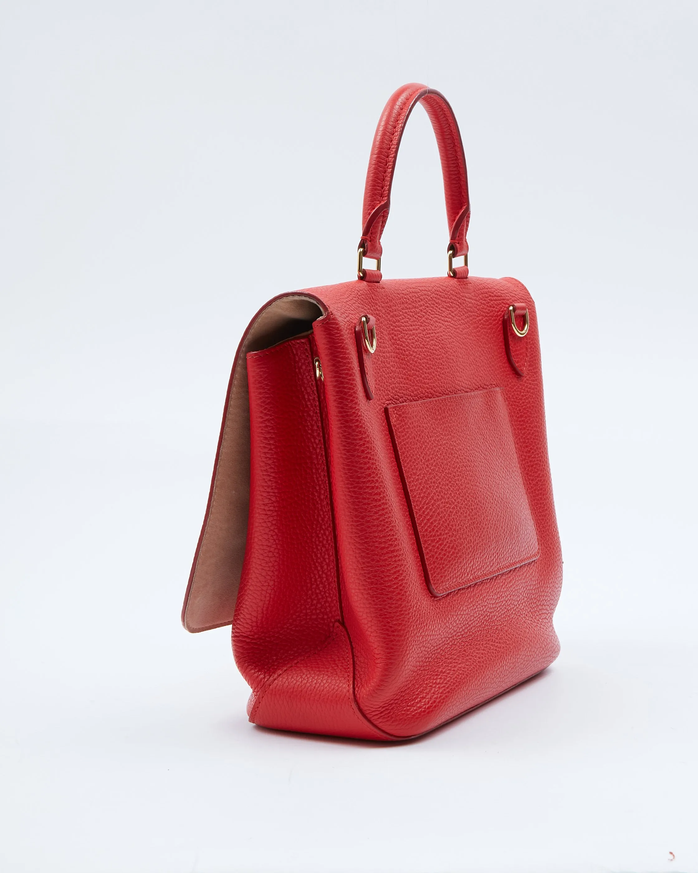 Louis Vuitton Red Taurillon Leather Volta Bag