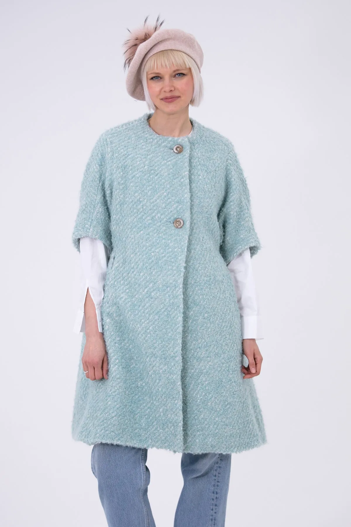 Louisa Wool Boucle Coat