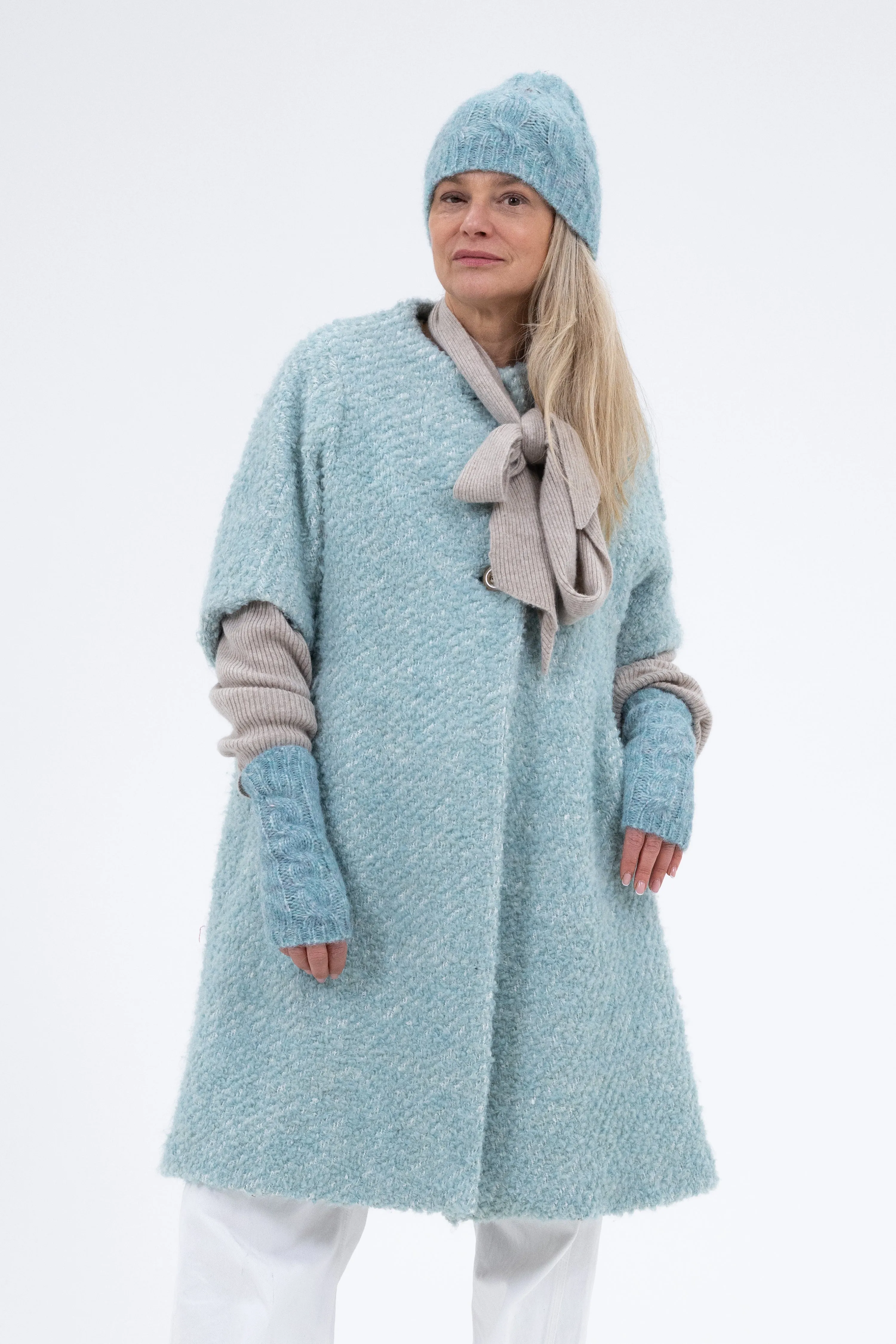 Louisa Wool Boucle Coat