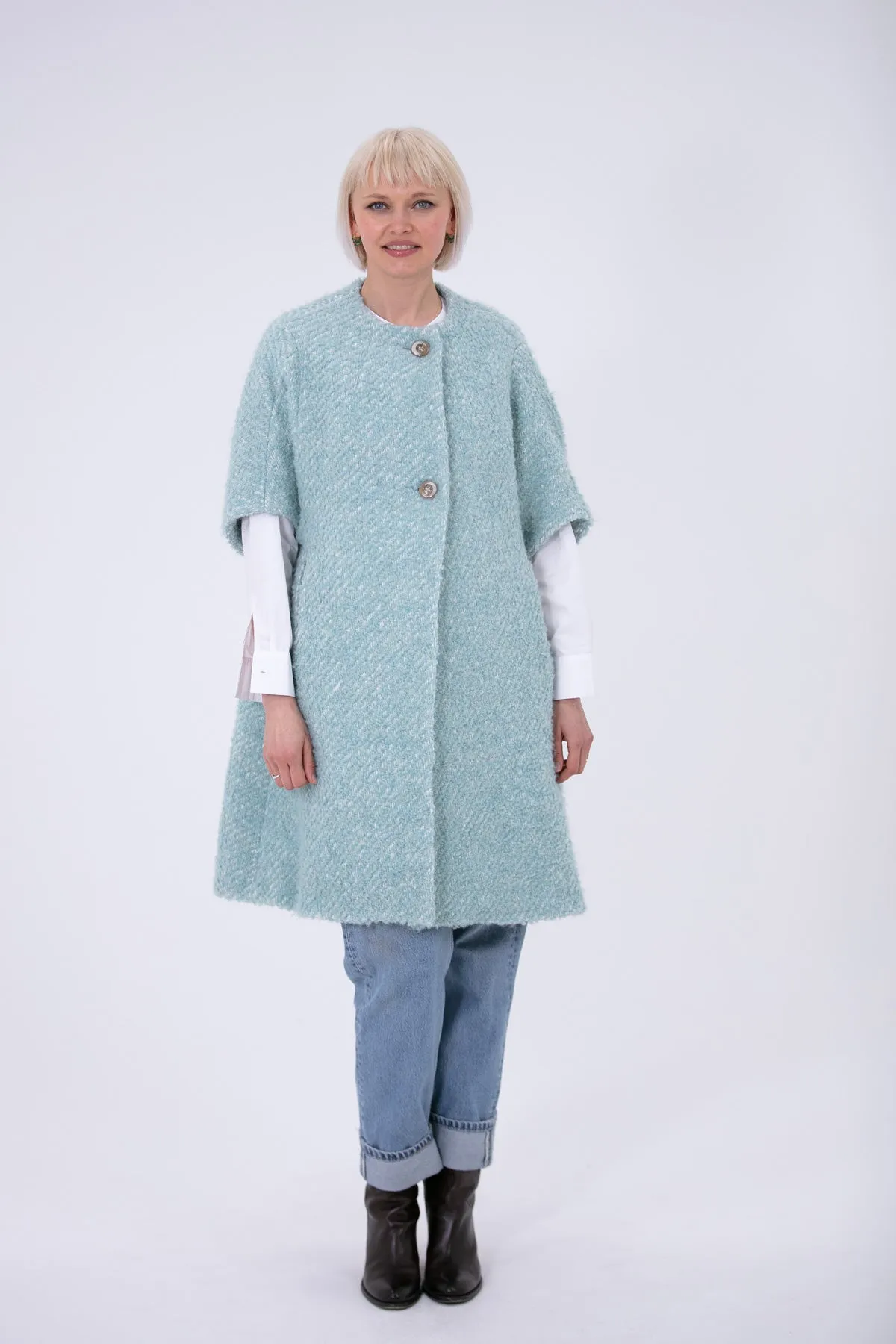 Louisa Wool Boucle Coat