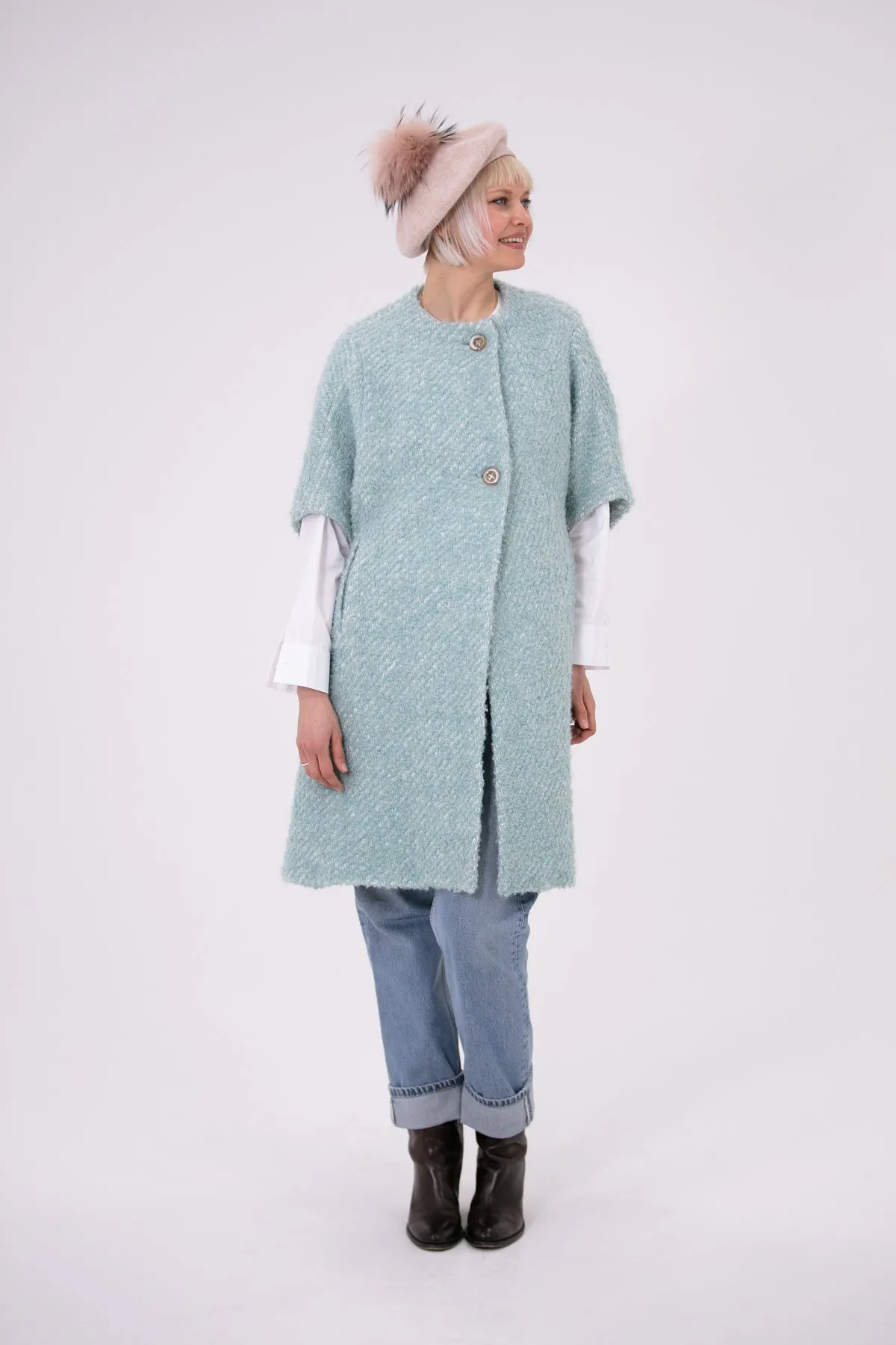 Louisa Wool Boucle Coat