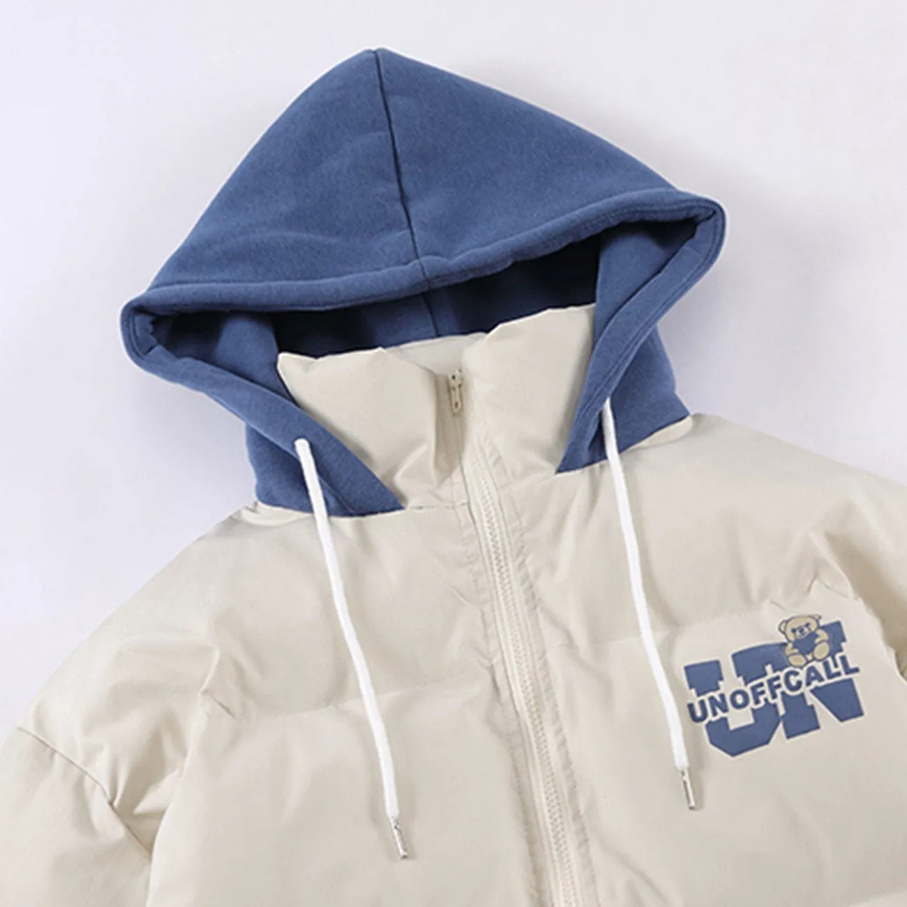 Love Bear Print Hooded Winter Coats
