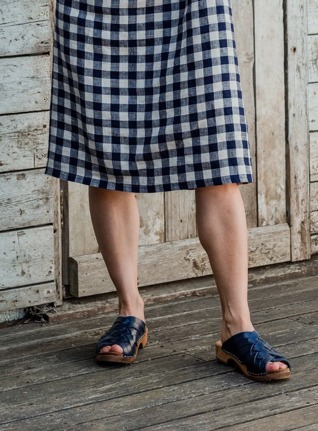 Low Falt Clog in Indigo