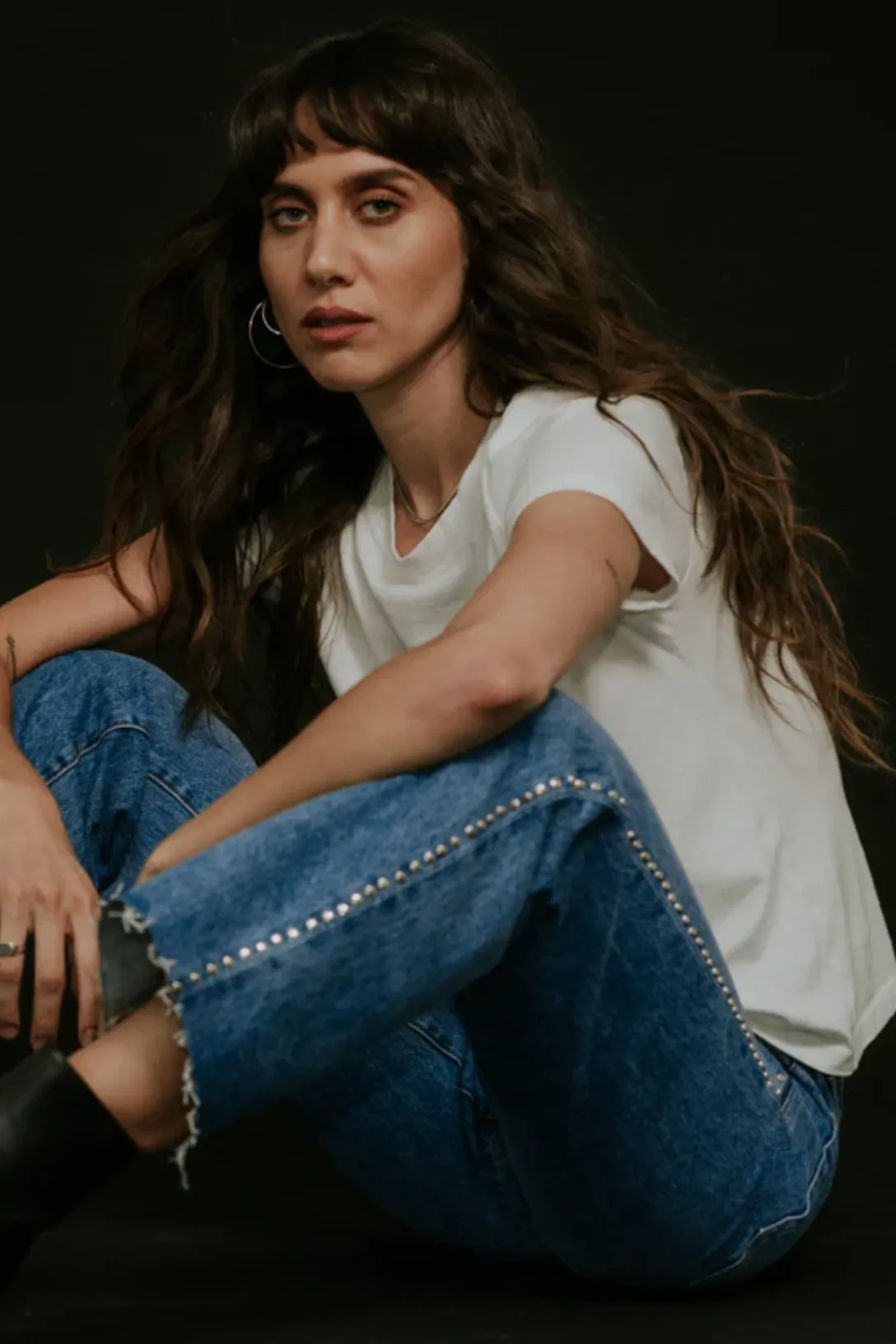 Low Rise Straight | Studded Muse