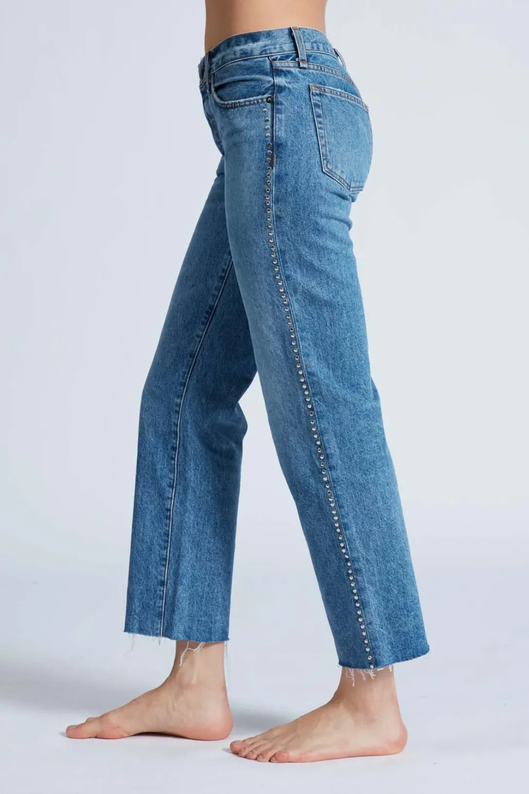 Low Rise Straight | Studded Muse