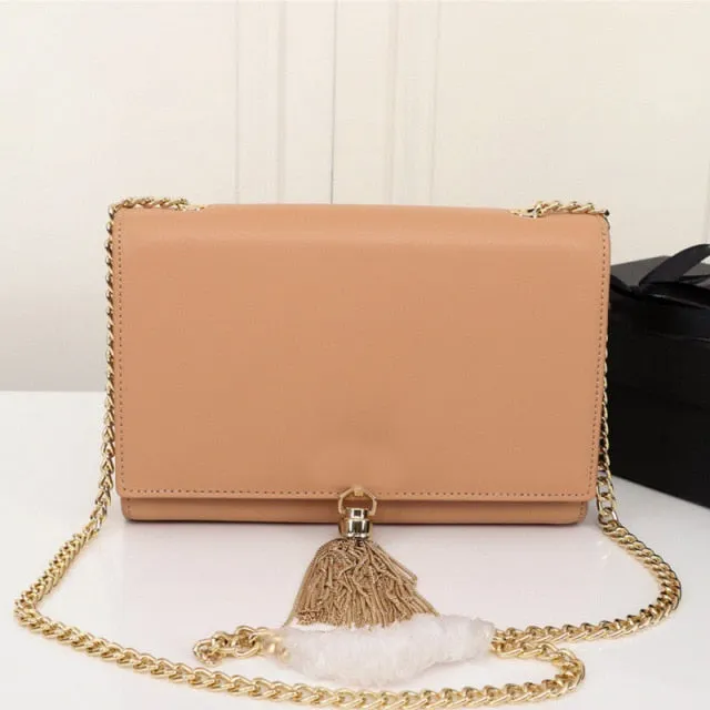Luxury Chain Wallet With Tassel Designer
