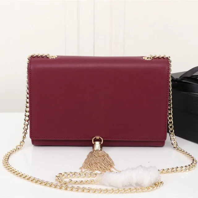 Luxury Chain Wallet With Tassel Designer
