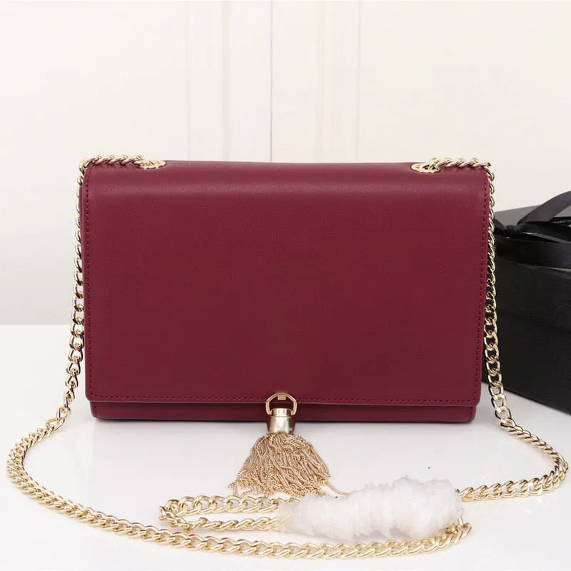Luxury Chain Wallet With Tassel Designer