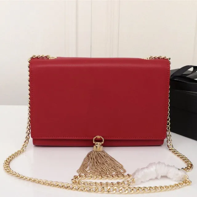 Luxury Chain Wallet With Tassel Designer