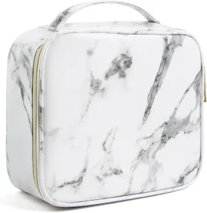MAANGE Makeup Bag Cosmetic Bags with Gold Zipper Travel Make Up Bag for Women Portable Makeup Case Organizer Toiletry Bag for Women and Girls