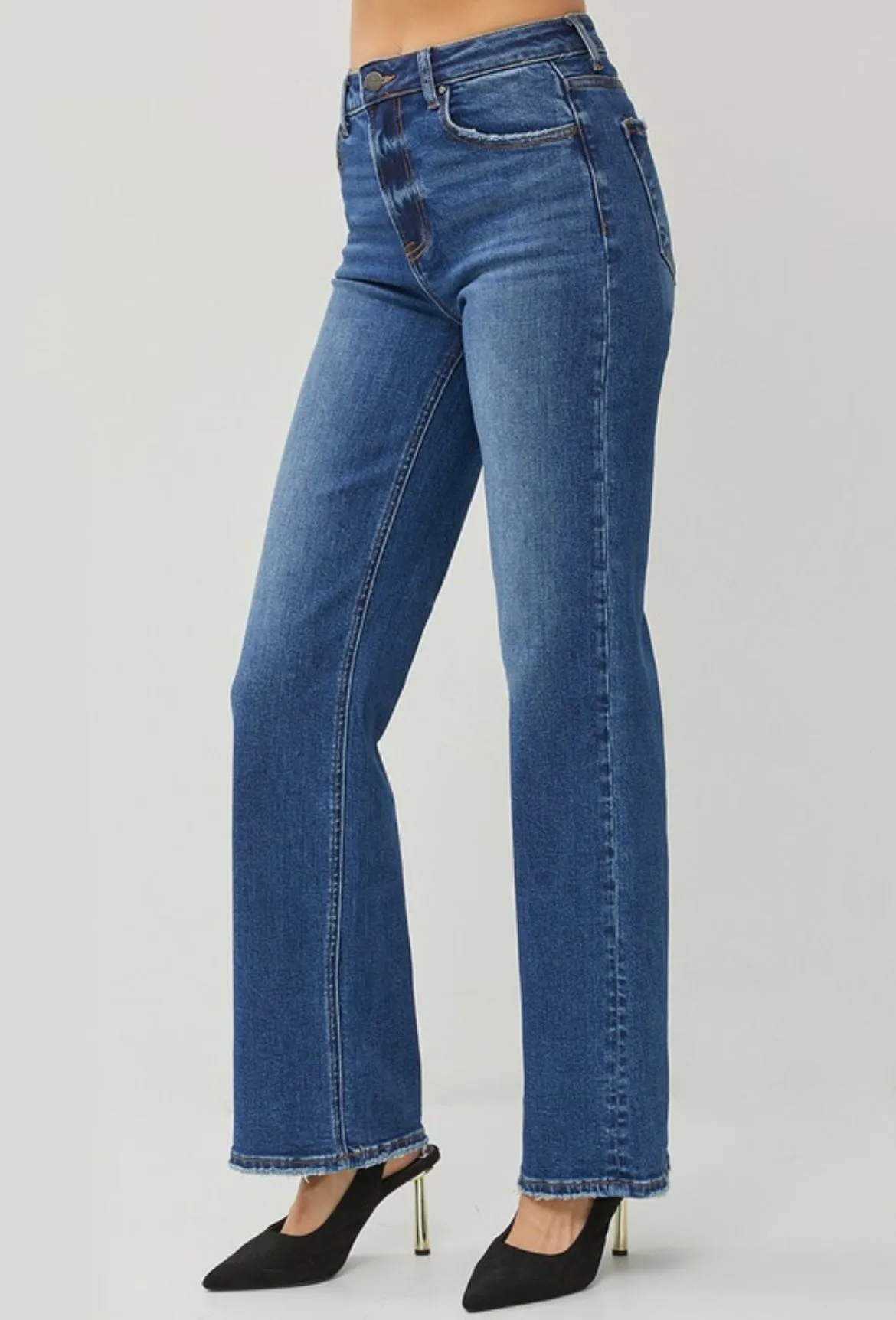 Macy High Rise Straight Denim