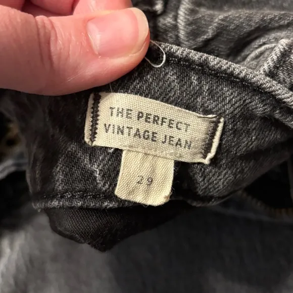 Madewell Grey The Perfect Vintage Jean