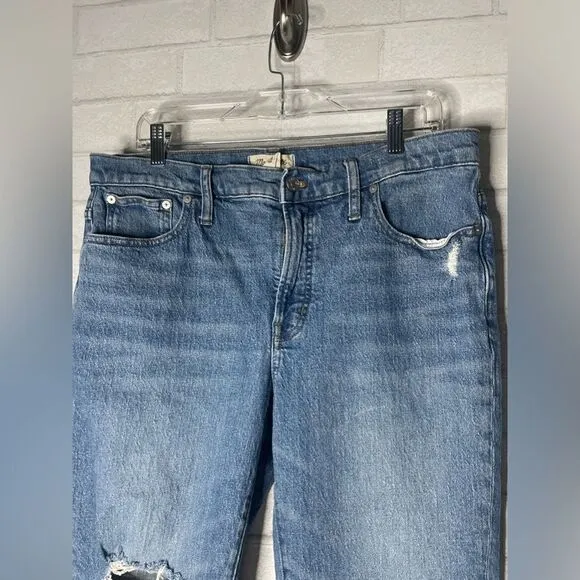 Madewell The Mid-Rise Perfect Vintage Jean Size 31 Women’s Denim Distressed