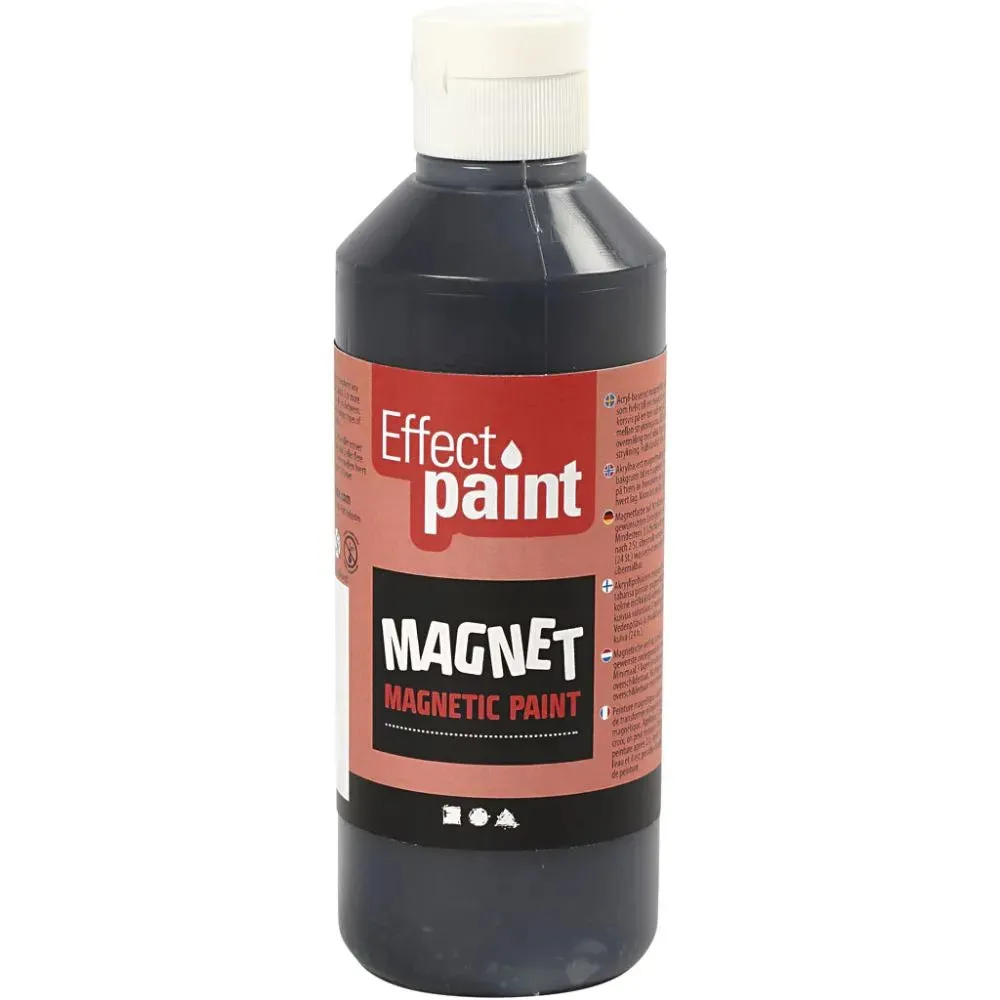Magnetic Paint Black Attract Magnets Wall/Table Childs Room Decor Craft 250ml