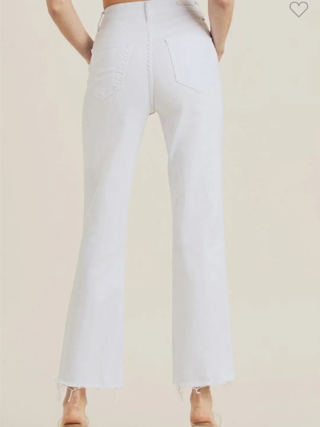 Marnie Straight Leg Denim: White