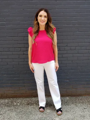 Marnie Straight Leg Denim: White