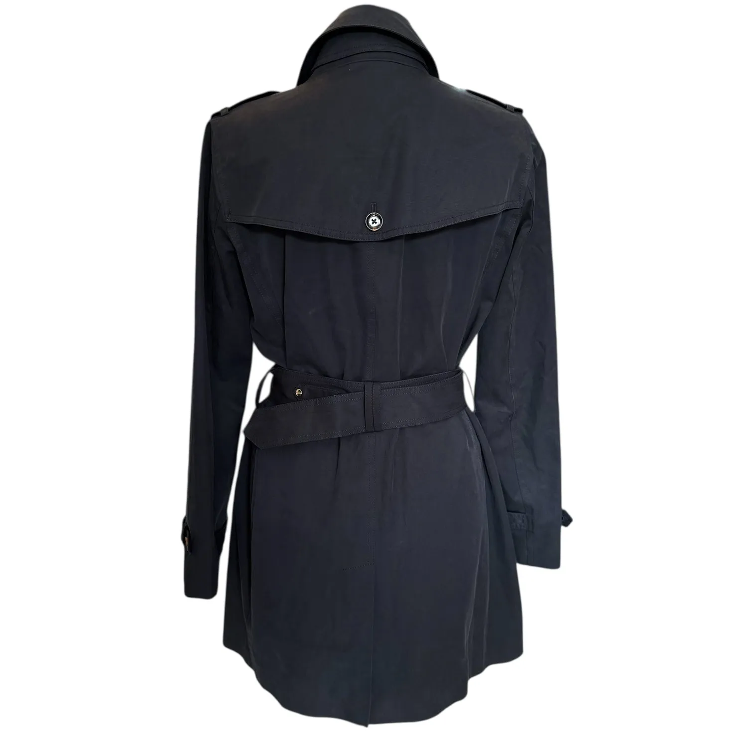Massimo Dutti Navy Trench Coat - 8
