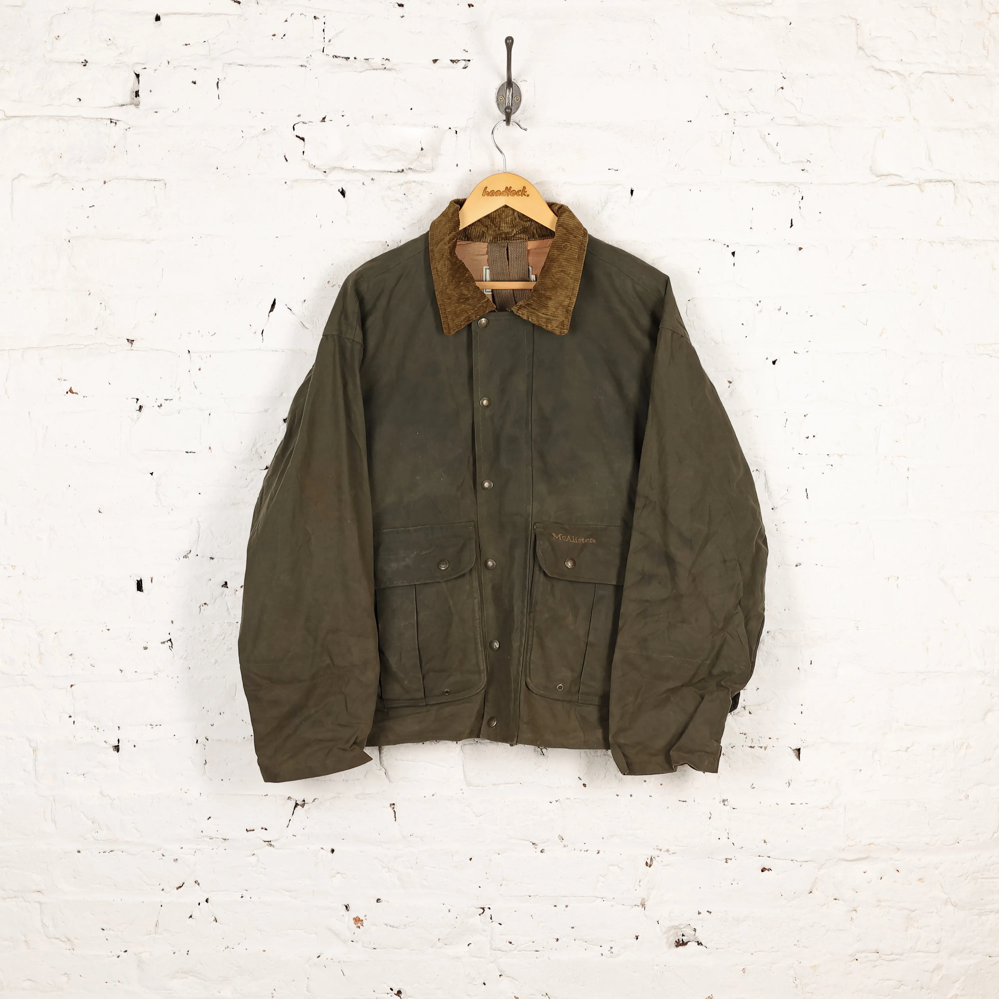 McAlister Canvas Wax Jacket - Green - XL