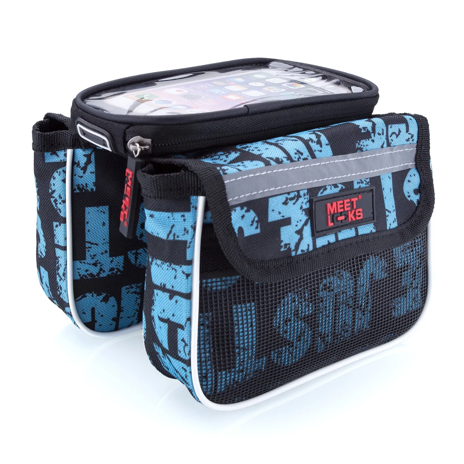 MEETLOCKS Bike bags Cycling Panniers Front Tube Bag Phone Screen 5.7",BAG0006