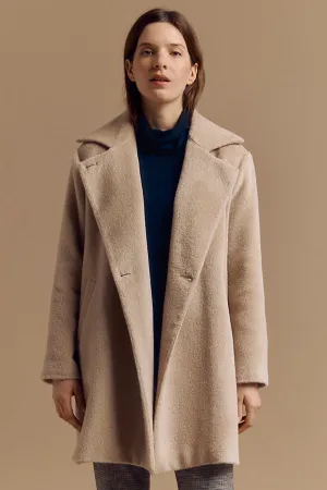 MELISSA MID LENGTH WOOL AND ALPACA COAT